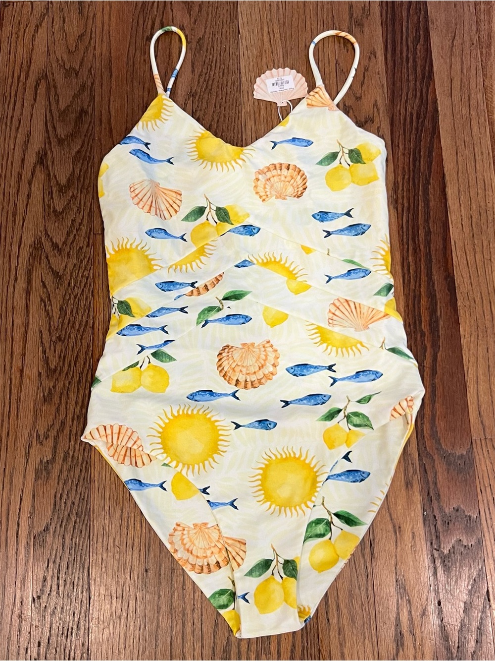 NEW CITRINE x NAOMIE OLINDO pippa bikini one piece swimsuit Paloma Print sz S